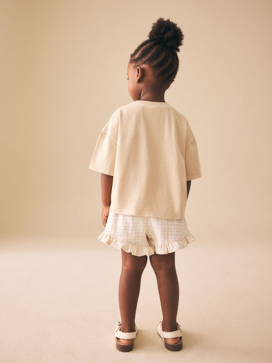 Dsiney Kidz - Lemon Yellow Short Sleeve T-Shirt and Shorts Set (3mths-7yrs) image 2