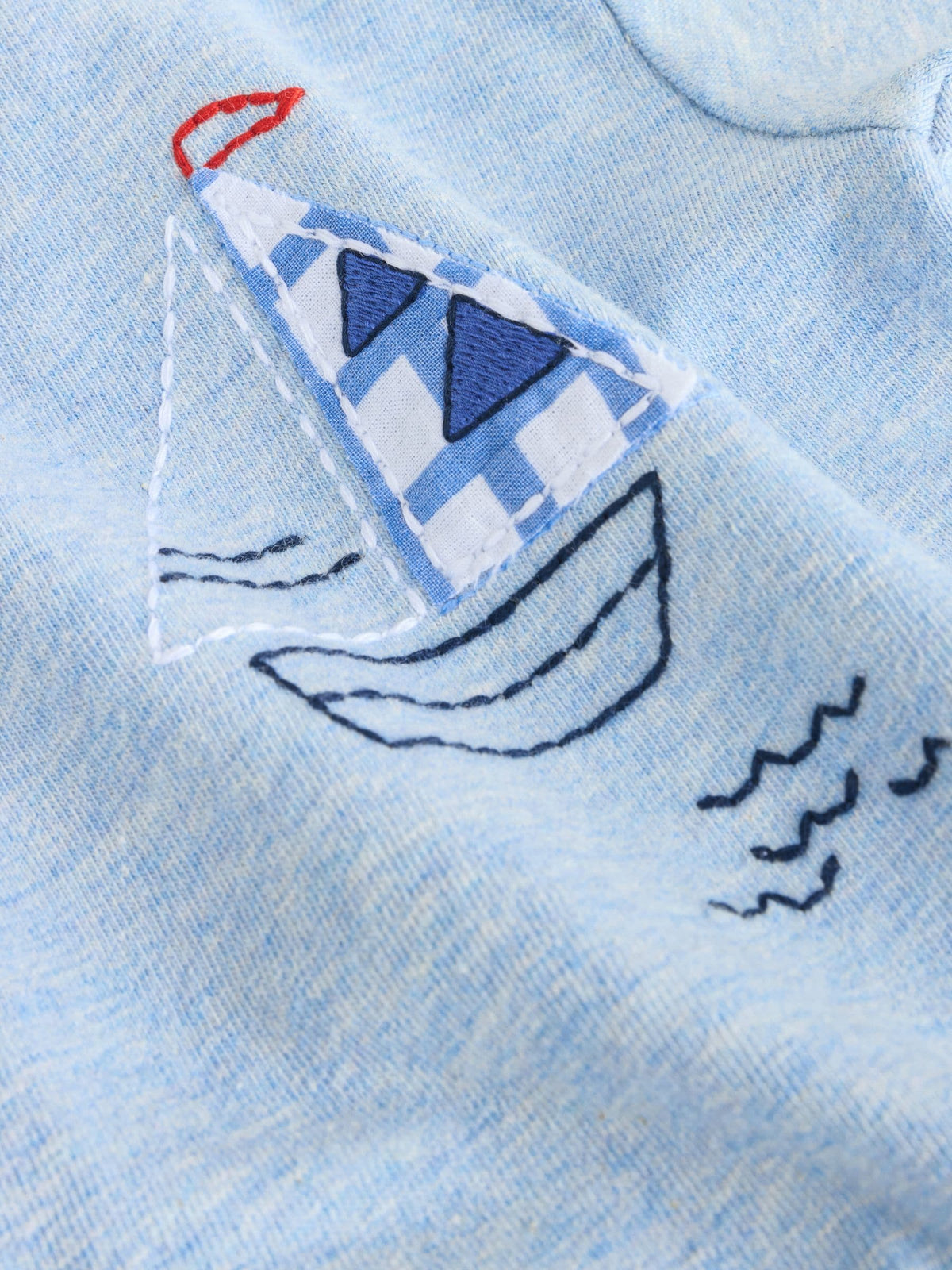Blue Nautical Jersey Baby Rompers 4 Pack image 8