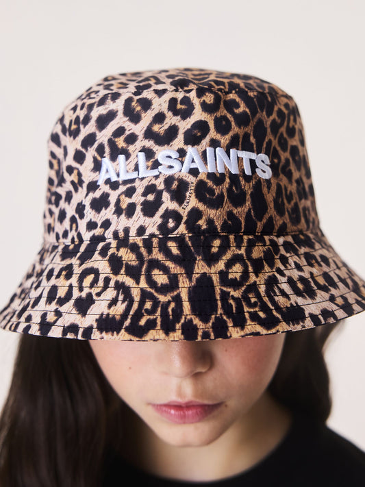 smALLSAINTS Leopard Logo Bucket Hat image 2