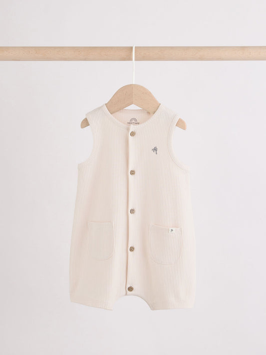 Grey Vest Jersey Baby Romper image 3