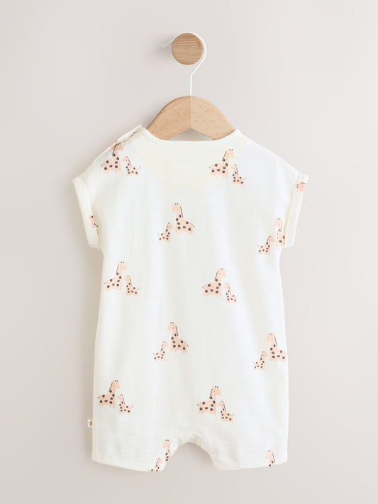 White Printed I Love My Mummy Baby Jersey Romper image 2