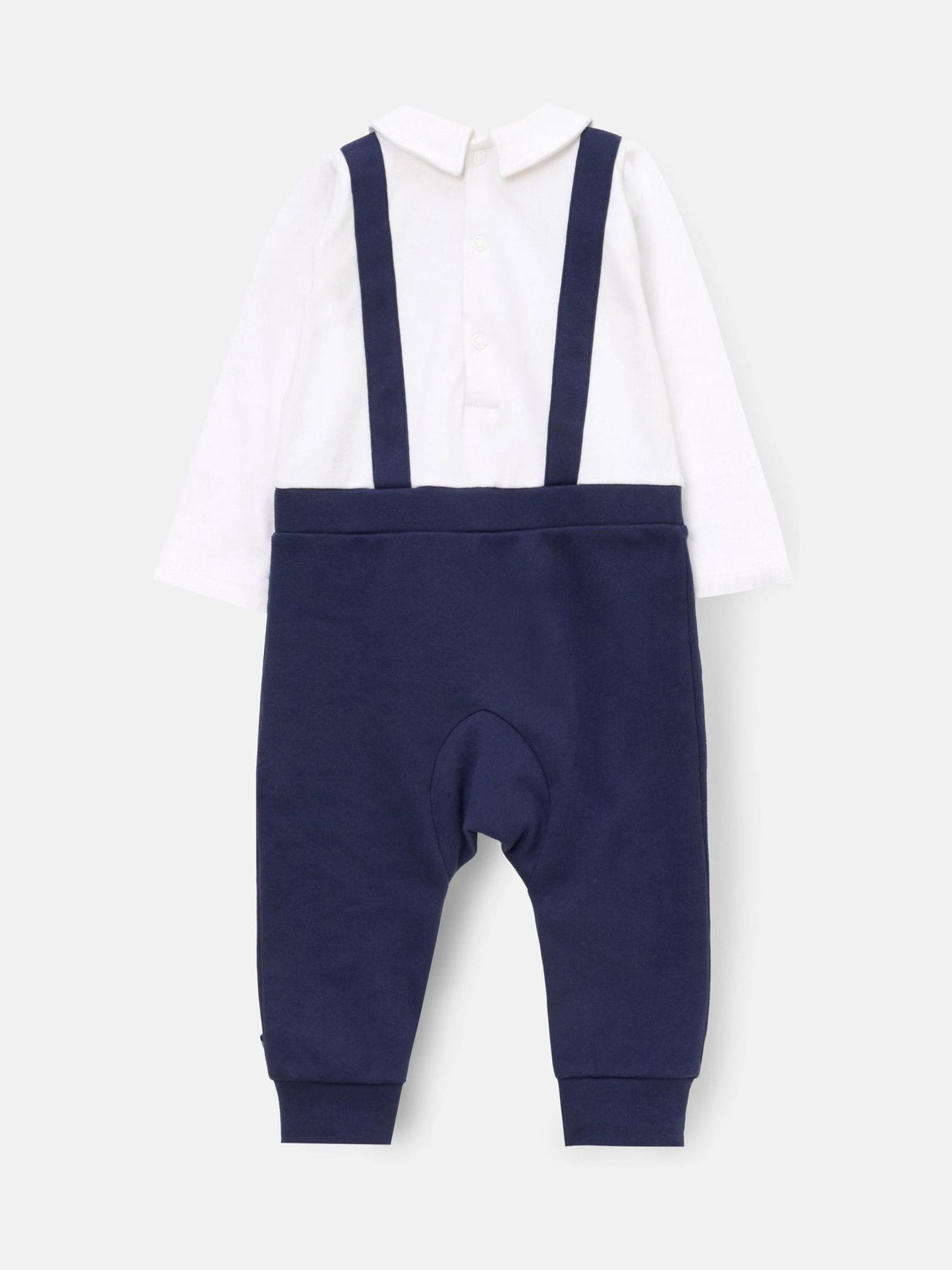 Angel & Rocket Blue Jude Smart Bow Tie Onesie image 4