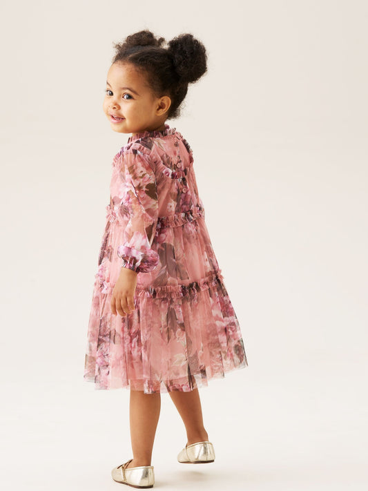 Angel & Rocket Pink Cara Print Mesh Dress image 2