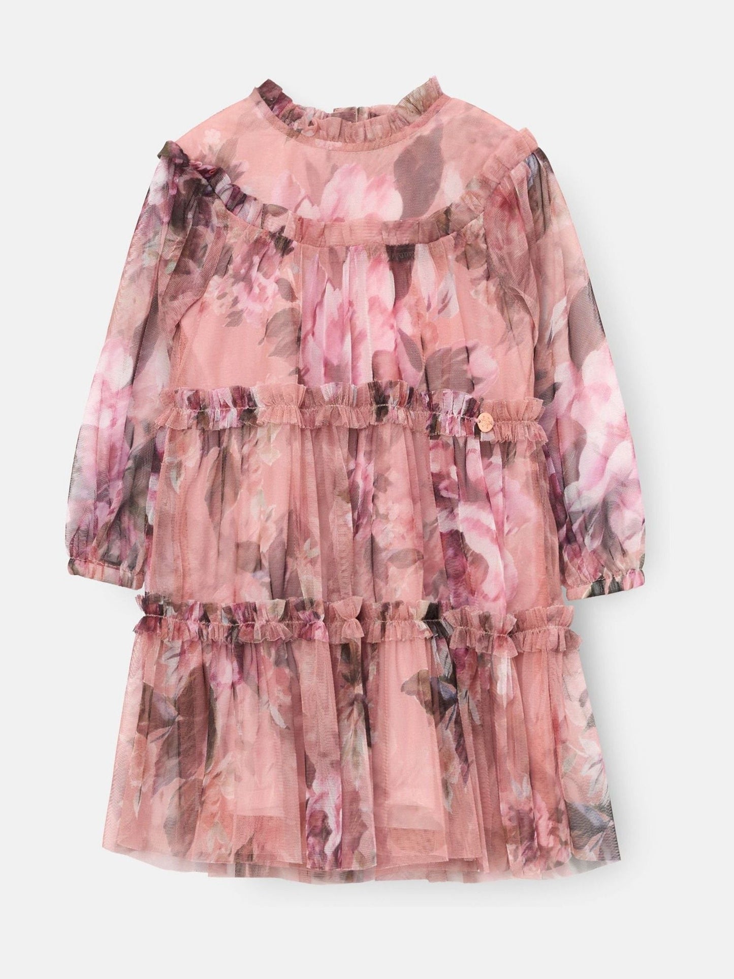 Angel & Rocket Pink Cara Print Mesh Dress image 6