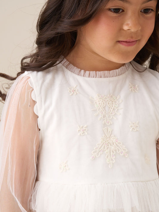 Dsiney Kidz - Angel & Rocket Natural Beau Embroidered Boho Dress image 2