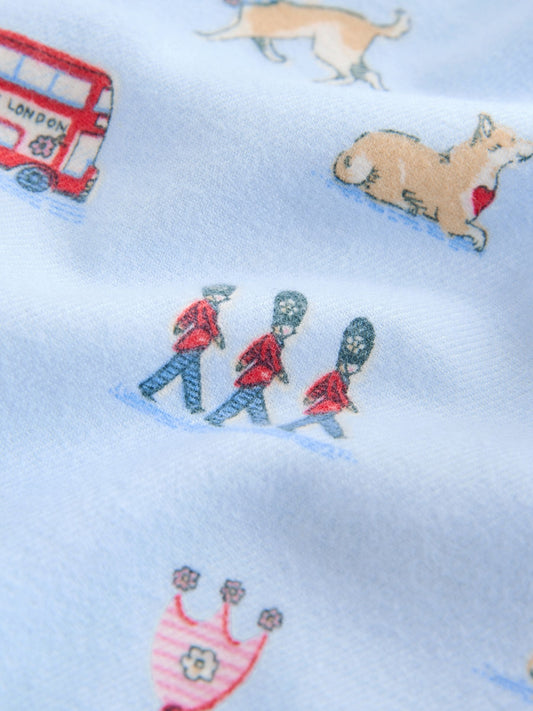 Blue London Cath Kidston Single Button Through Pyjamas image 3
