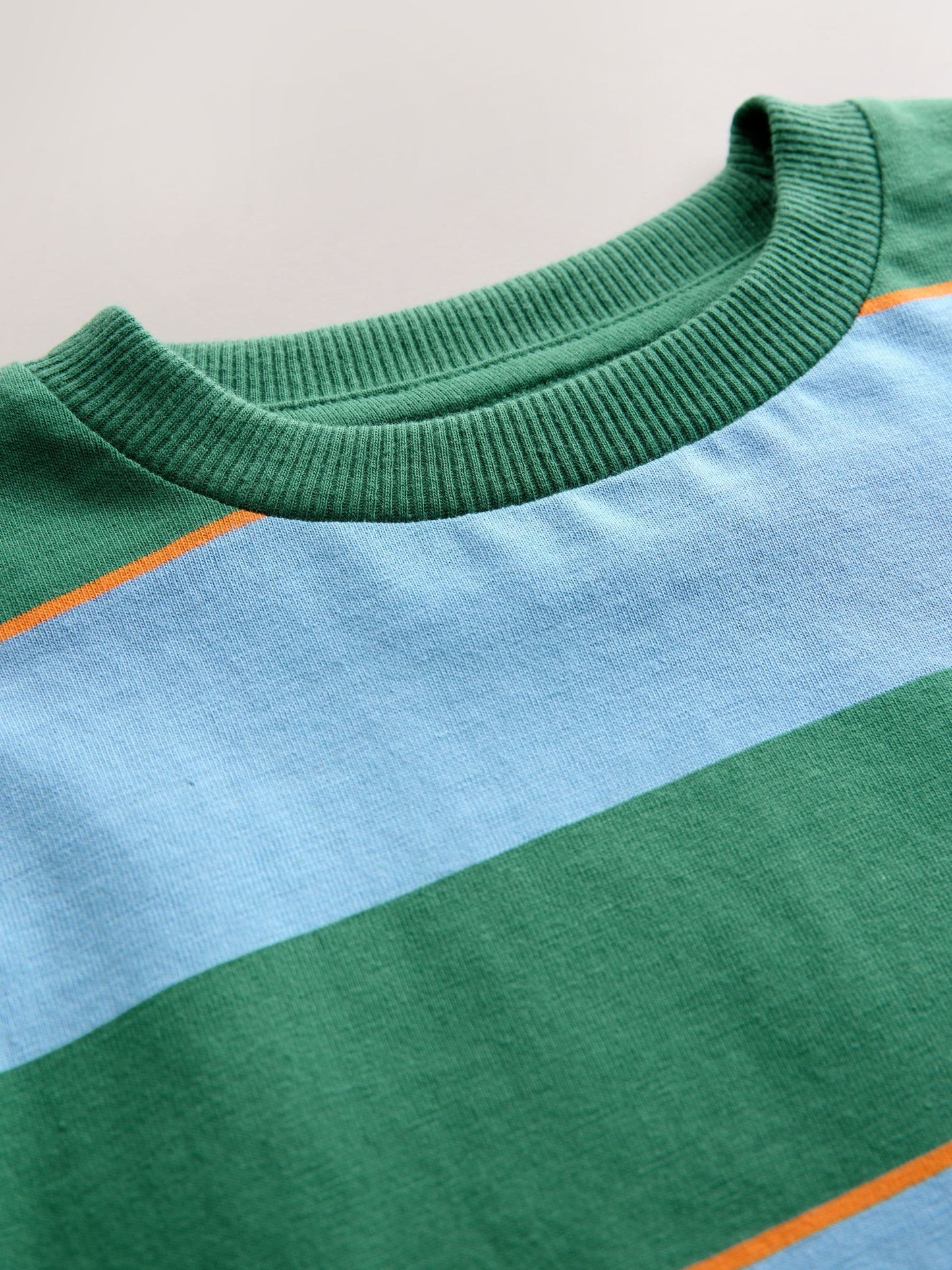 Blue/Green/Orange Short Sleeve Stripe T-Shirt (3mths-7yrs) (3mths-7yrs) image 5