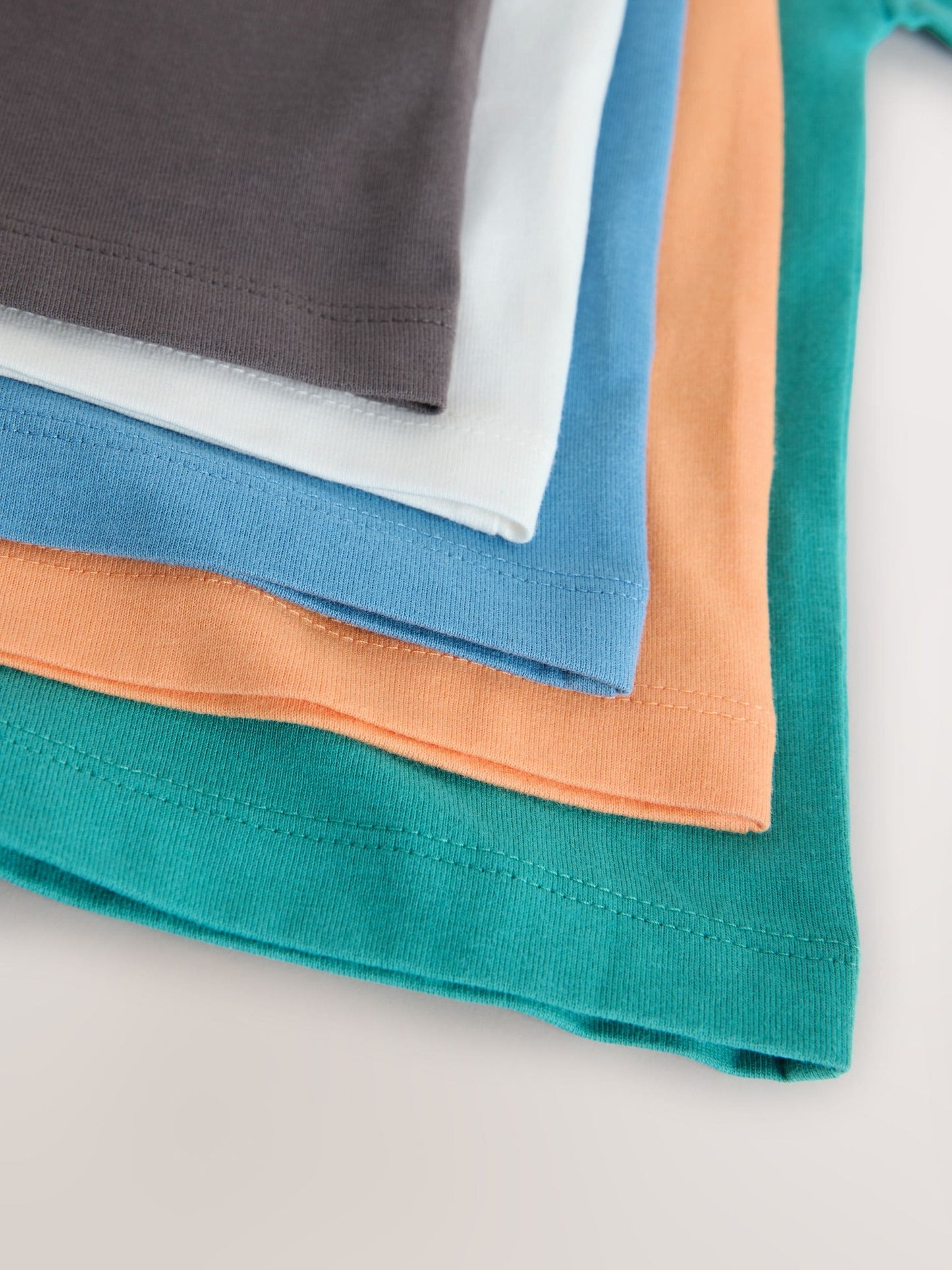 Dsiney Kidz - Charcoal/White/Blue/Orange/Green Relaxed Fit Short Sleeve T-Shirts 5 Pack (3mths-7yrs) image 9