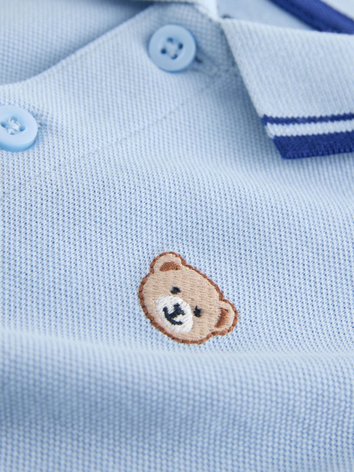 Dsiney Kidz - Blue Bear Short Sleeve Polo Shirt (3mths-7yrs) image 4