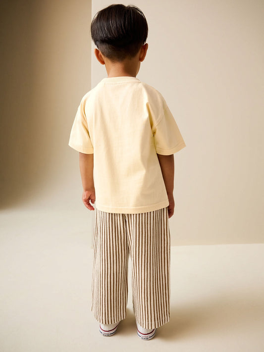 Yellow Sunshine Short Sleeve T-Shirt and Lightweight Joggers Set (3mths-7yrs) image 3