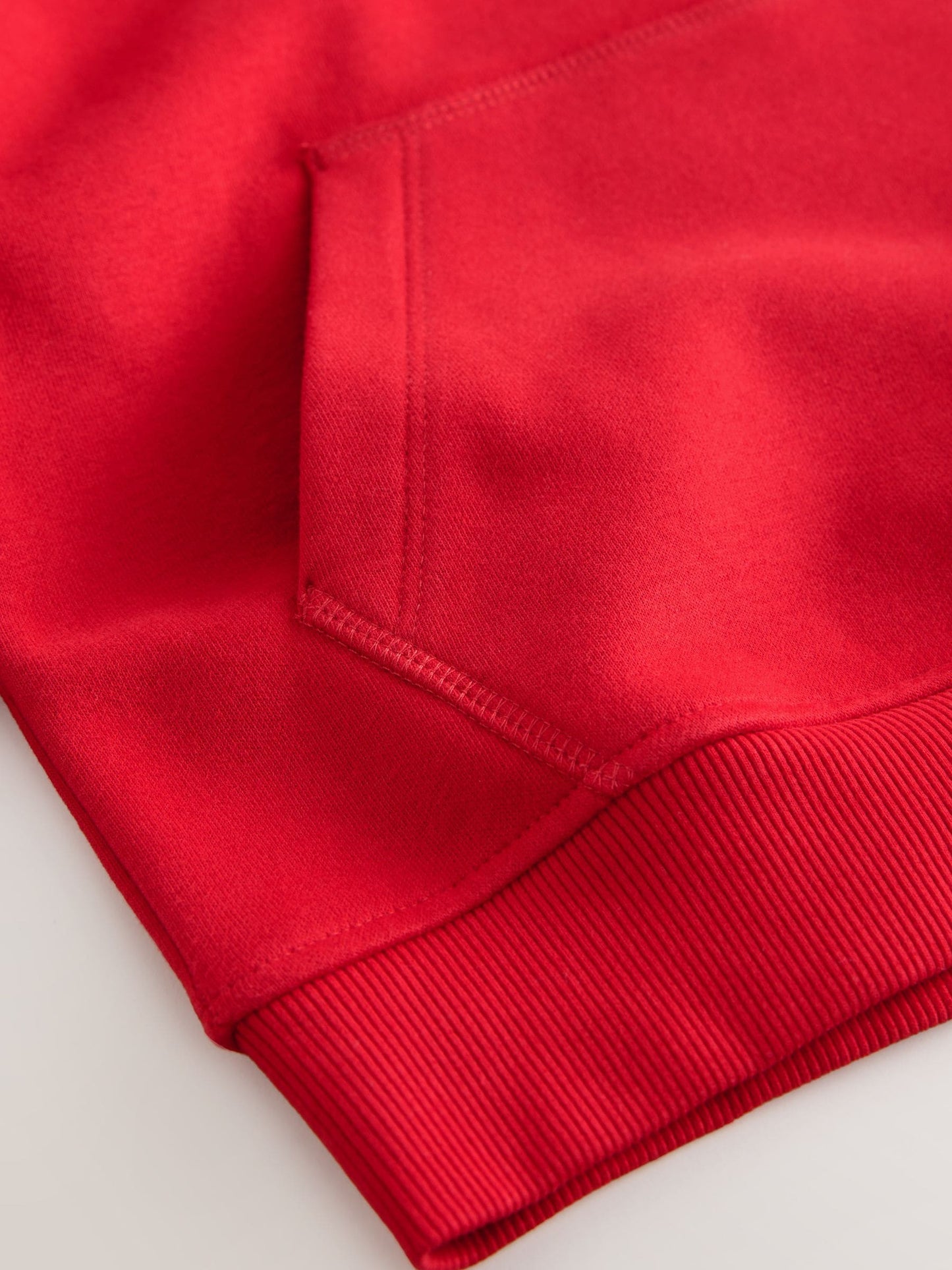 Red Plain Jersey Hoodie (3-16yrs)