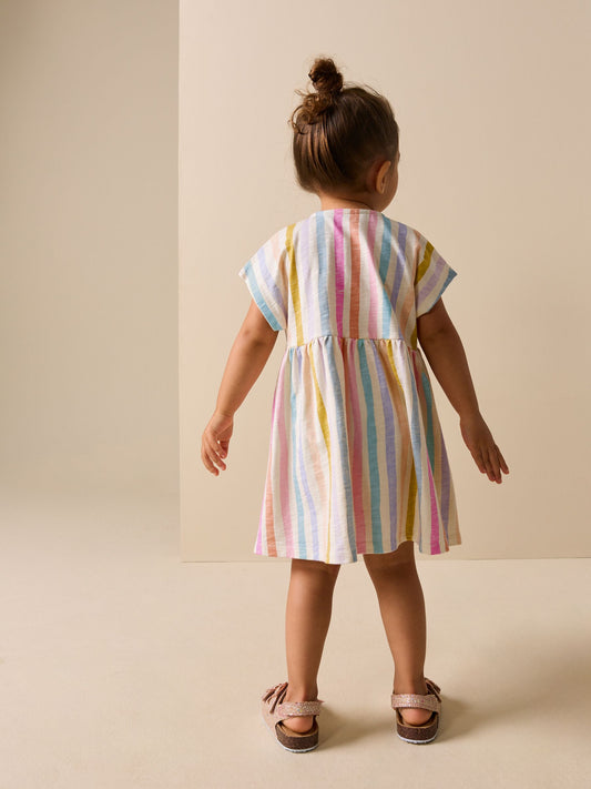 Dsiney Kidz - Rainbow Stripe Jersey Dress (3mths-7yrs) image 2