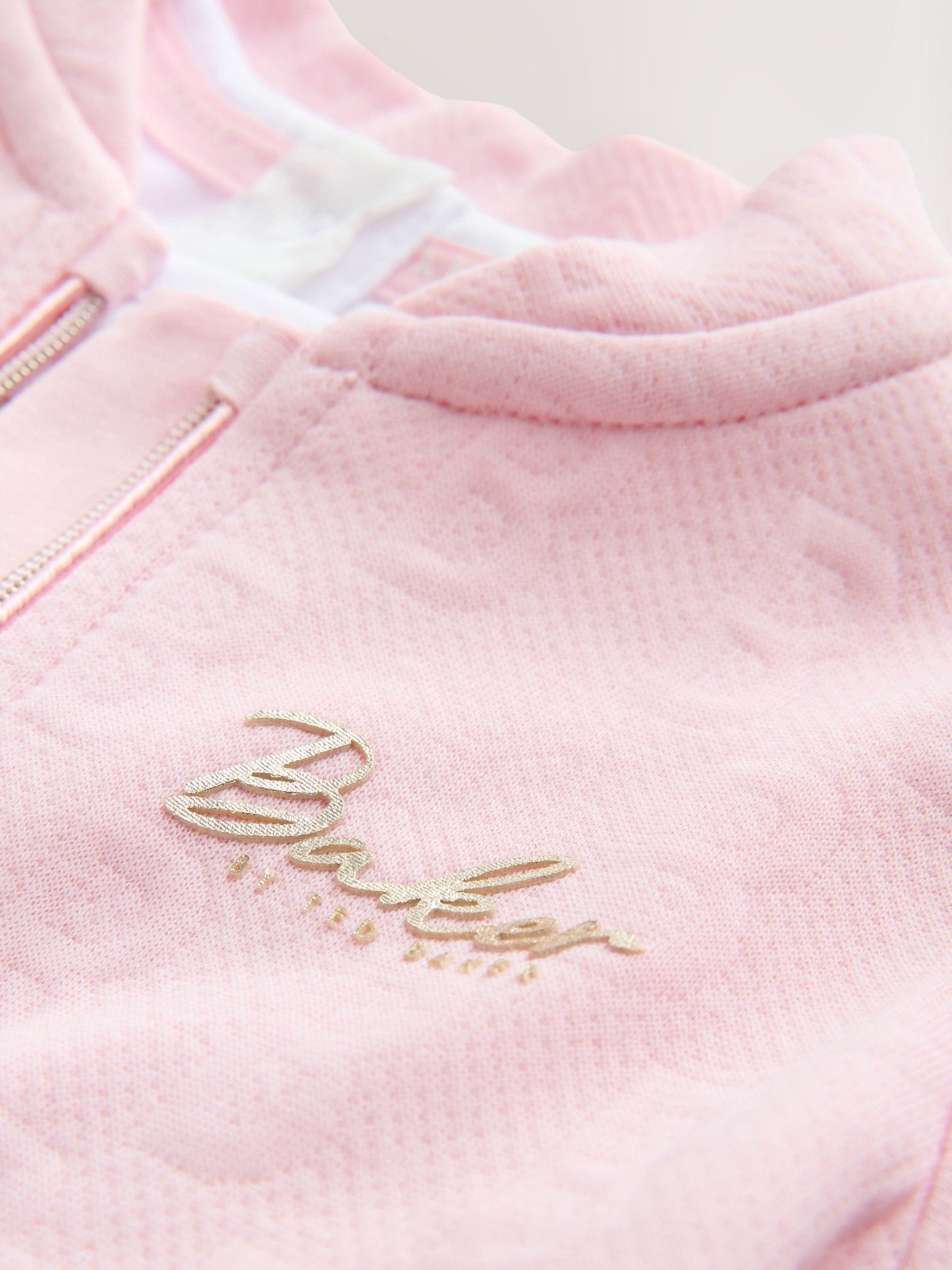 Baker by Ted Baker Pink Quilted Jacquard Jacket, T-Shirt & Joggers Set 3 Piece image 6