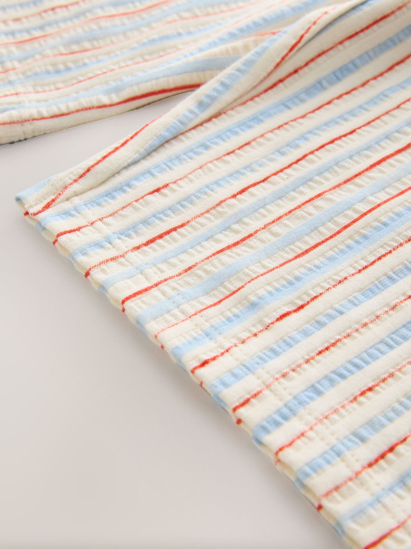 Ecru Red & Blue Stripe Wide Leg Trousers (3mths-7yrs) image 8