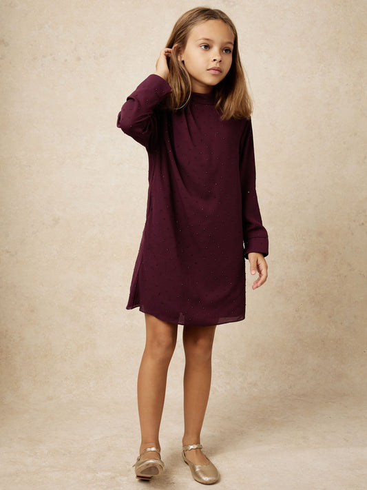 Reiss Berry Coco 13-14 yrs Crystal-Embellished Drape Dress - image 2