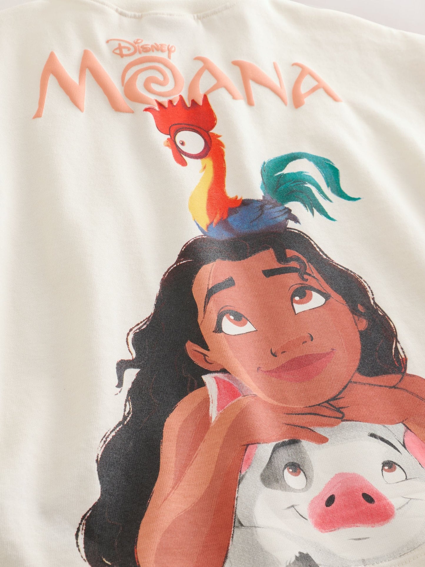 Coral/Ecru Disney Moana Short Sleeve Top and Shorts Set (3mths-7yrs) image 9
