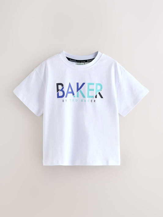 Dsiney Kidz - Baker by Ted Baker White/Black/Blue Baker by Ted Baker 3 Pack T-Shirts image 2
