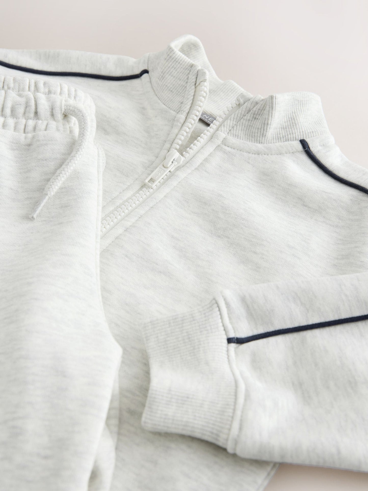 Grey Marl Half Zip Top and Joggers Set (3mths-7yrs) image 9
