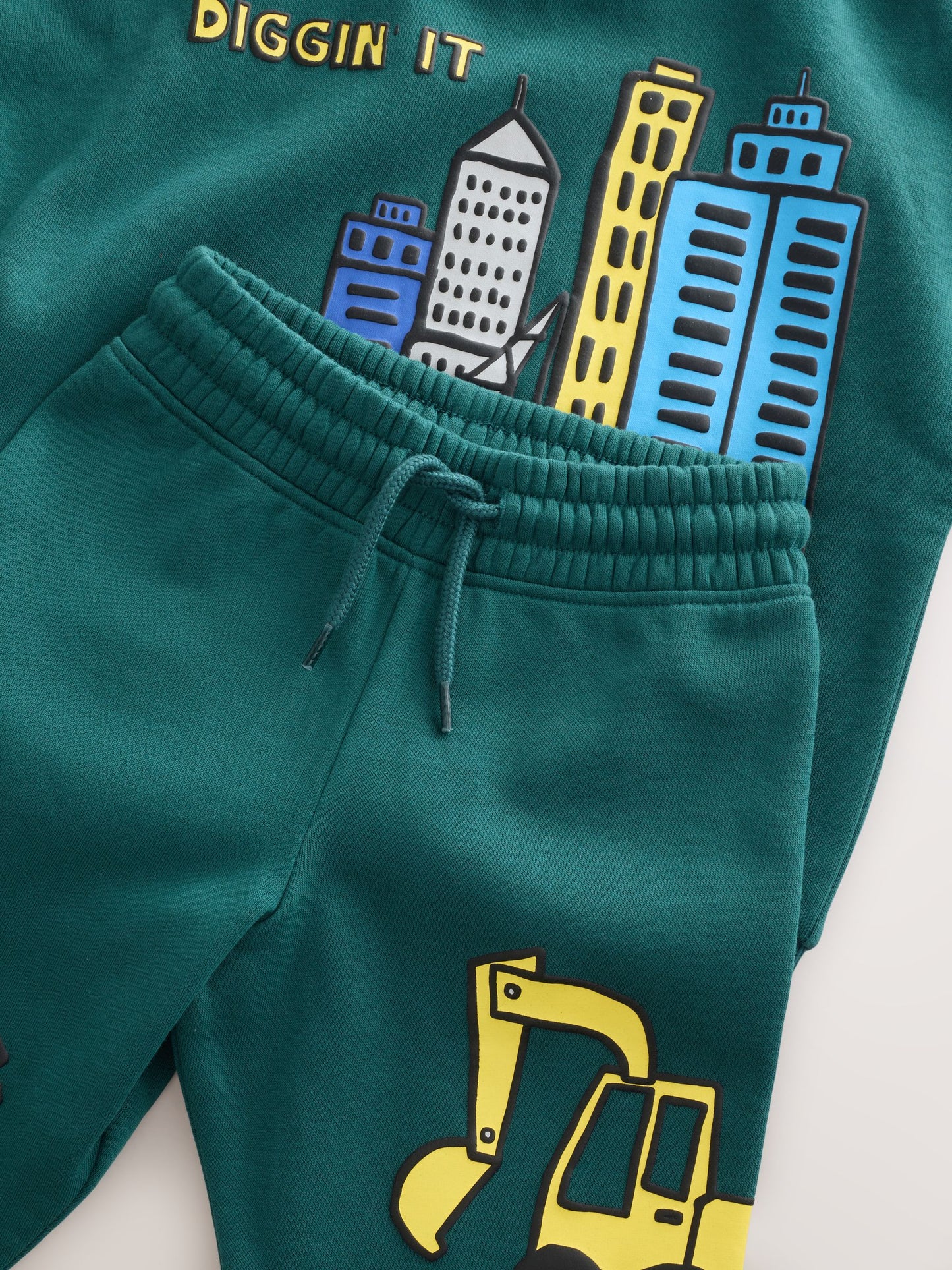 Dark Green Crew Neck Sweatshirt and Jogger Set (3mths-7yrs) (3mths-7yrs) image 5