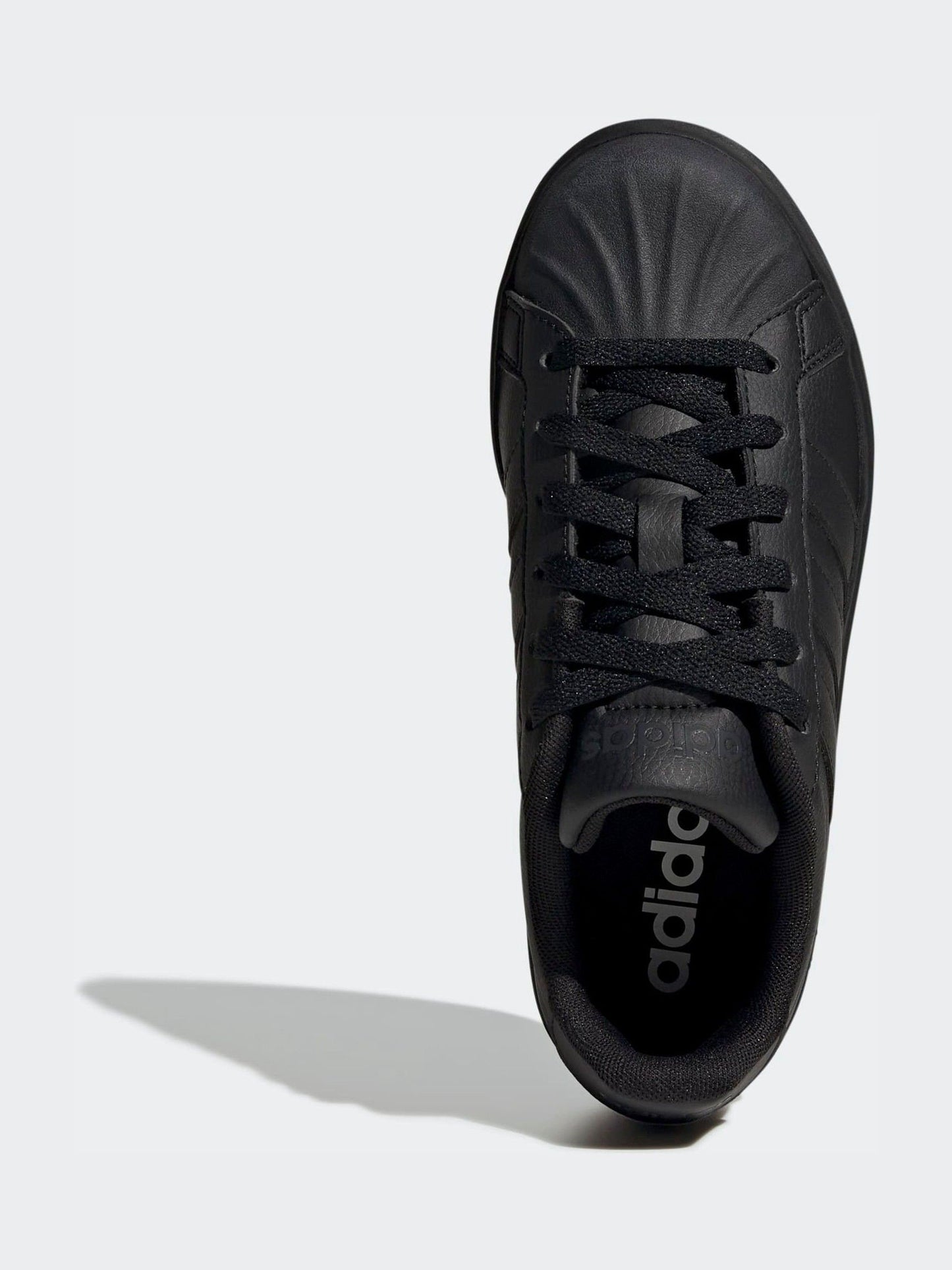 adidas Black Street Talk Lace Junior Trainers image 6