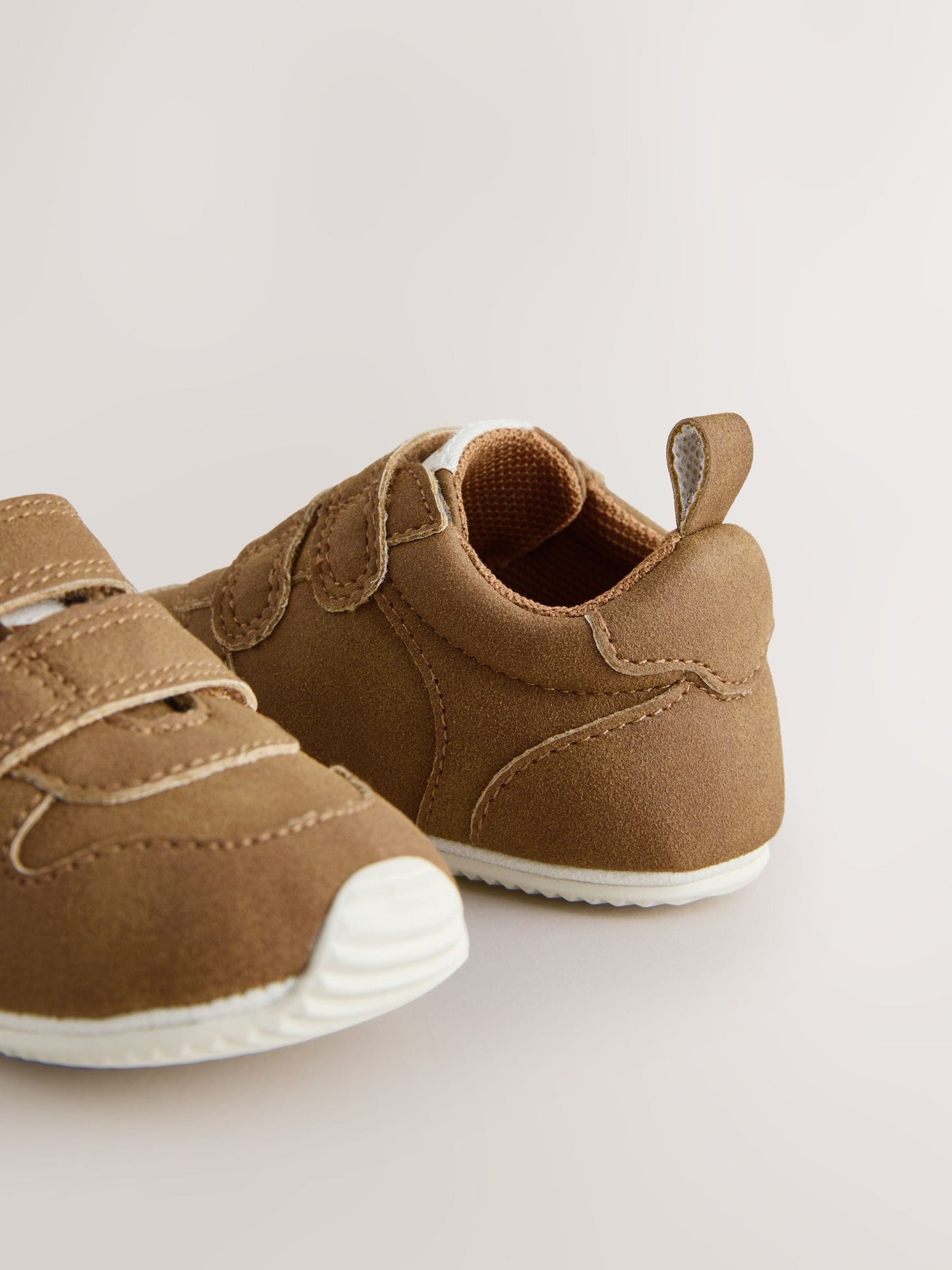 Tan Brown Baby Touch Fastening Trainers (0-2mths) image 5
