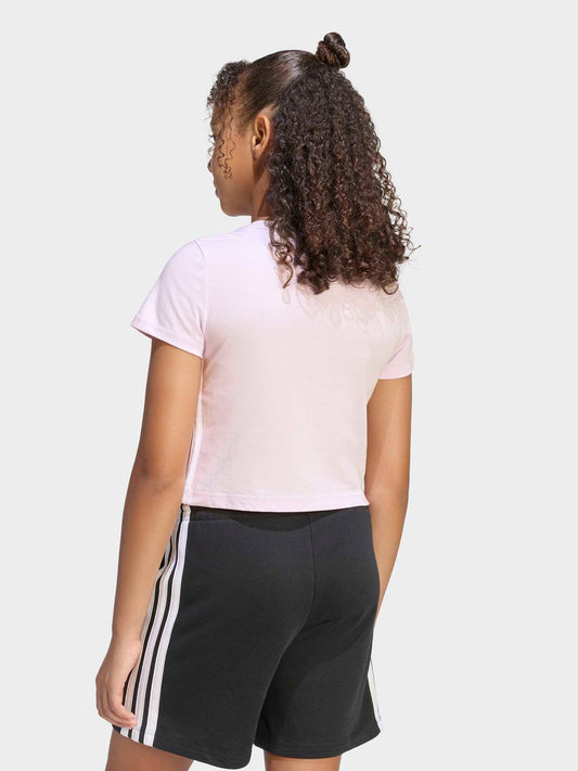 Dsiney Kidz - adidas Purple 3-Stripes Essentials Baby T-Shirt image 2