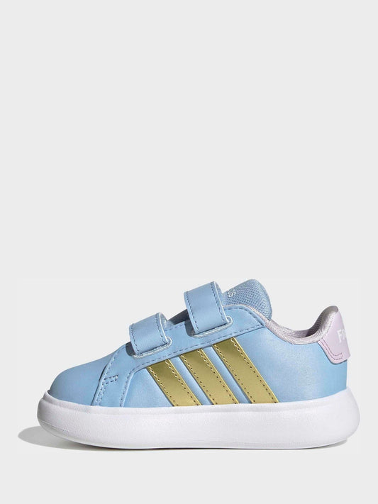 adidas Blue Disney Frozen Grand Court 3.0 Infant Trainers image 2