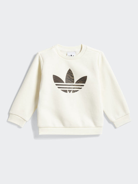adidas Originals Brown Animal Sweatshirt & Joggers Infant Set image 2