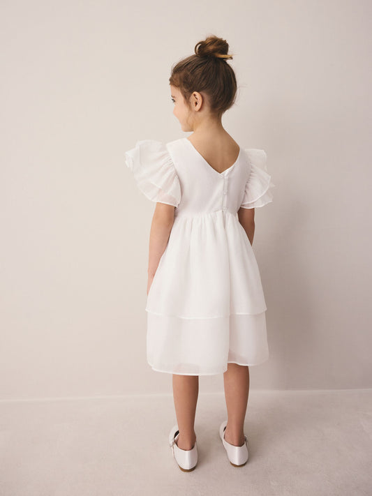Dsiney Kidz - Laura Ashley Ivory Petal Flower Bridemaid Dress image 2