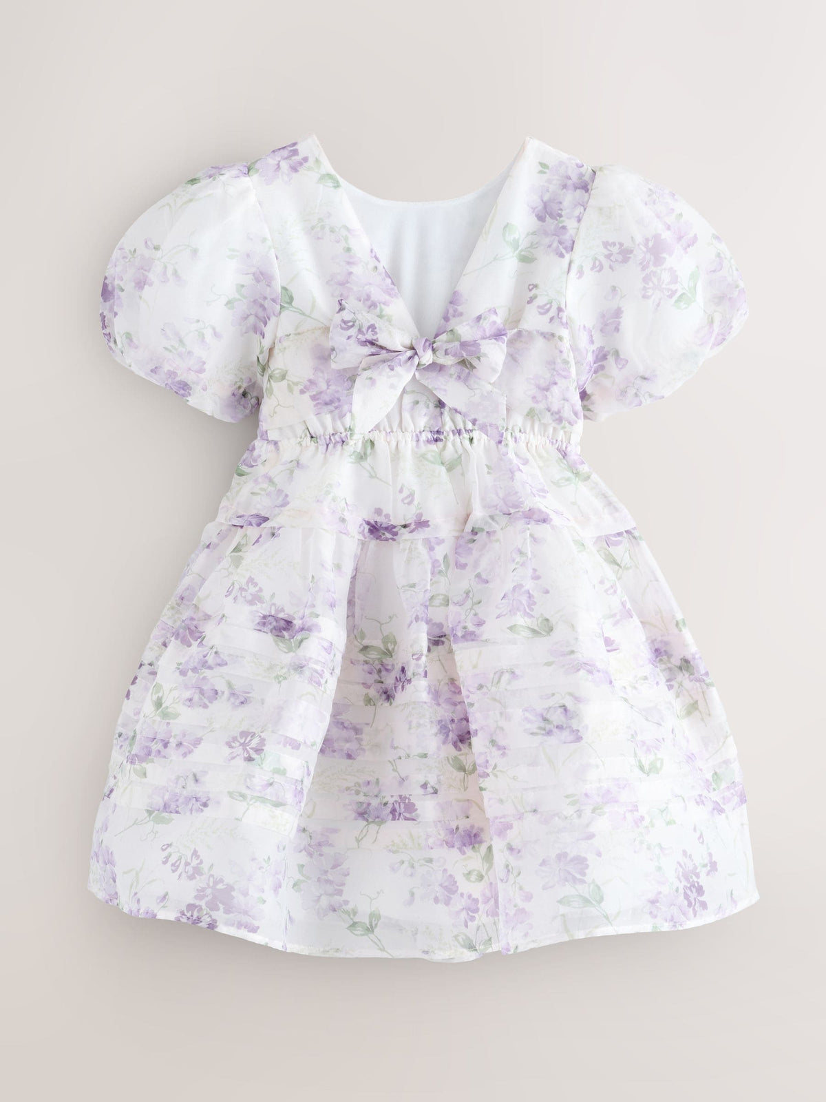 Dsiney Kidz - Laura Ashley Purple Polly Corsage Organza Pintuck Dress image 11