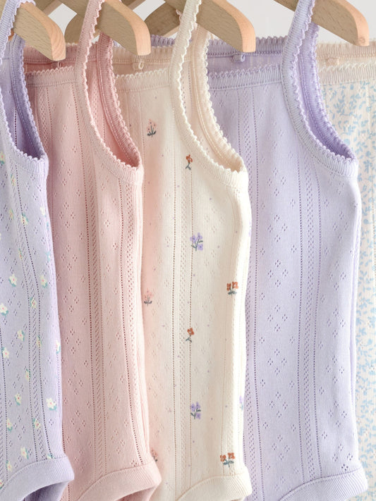 Purple Vest Baby Bodysuits 5 Pack image 3