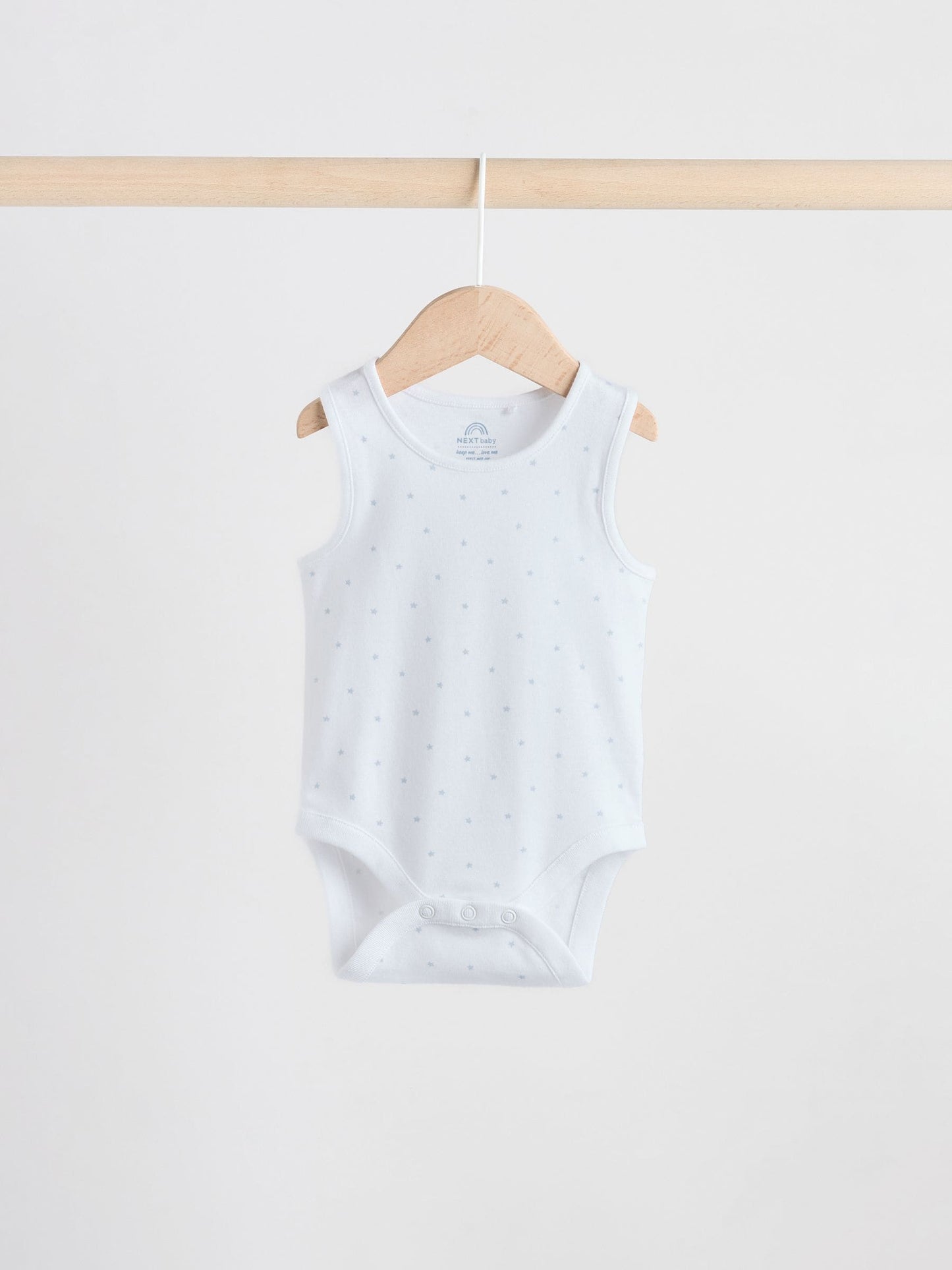 Blue 5 Pack Baby Bear Vest Bodysuits image 10