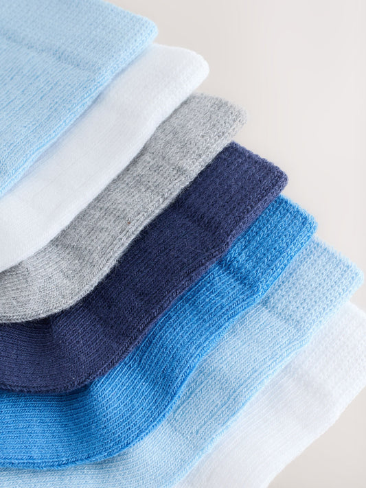 Blue Baby Socks 7 Pack (0mths-2yrs) image 3
