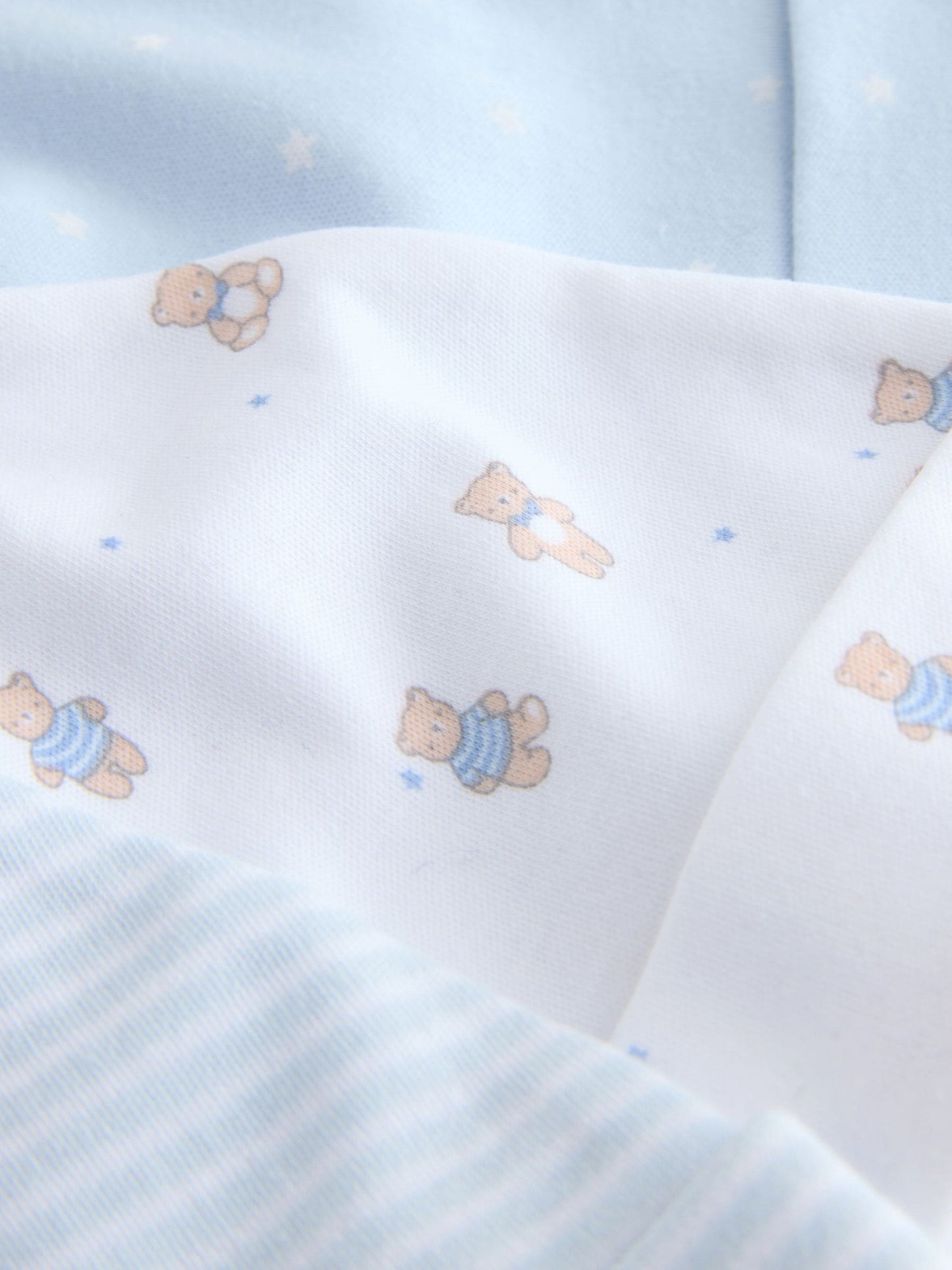 Blue Tie Top Baby Hats 3 Pack (0-12mths) image 5