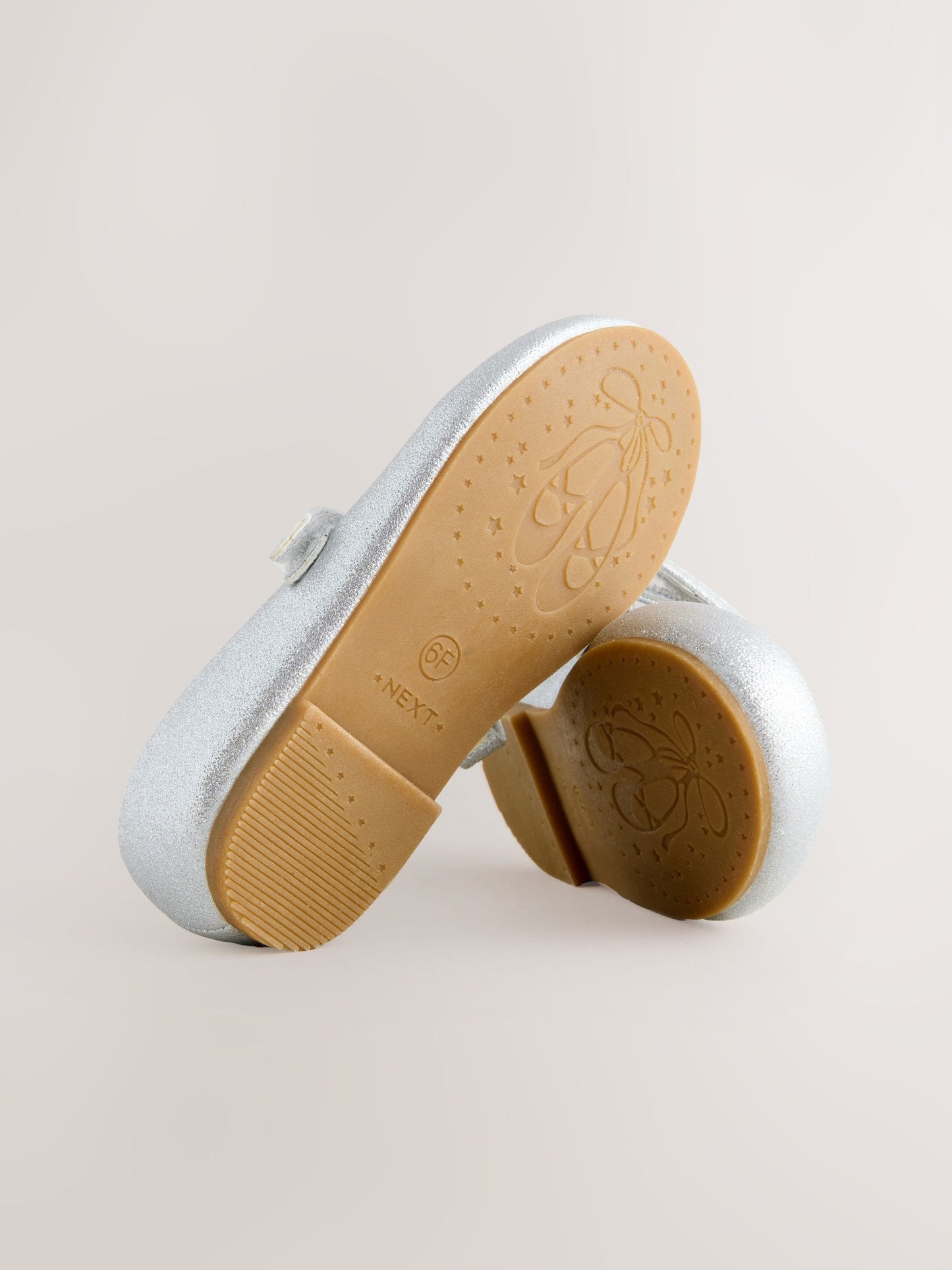 Silver Standard Fit (F) Mary Jane Touch Fastening Occasion Shoes image 5