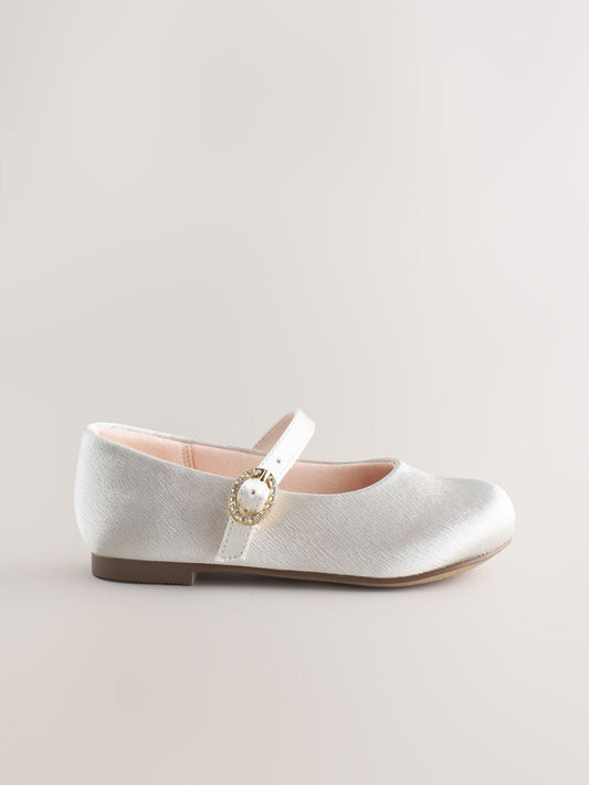 Dsiney Kidz - Ivory Standard Fit (F) Flower Girl Occasion Mary Jane Shoes image 2