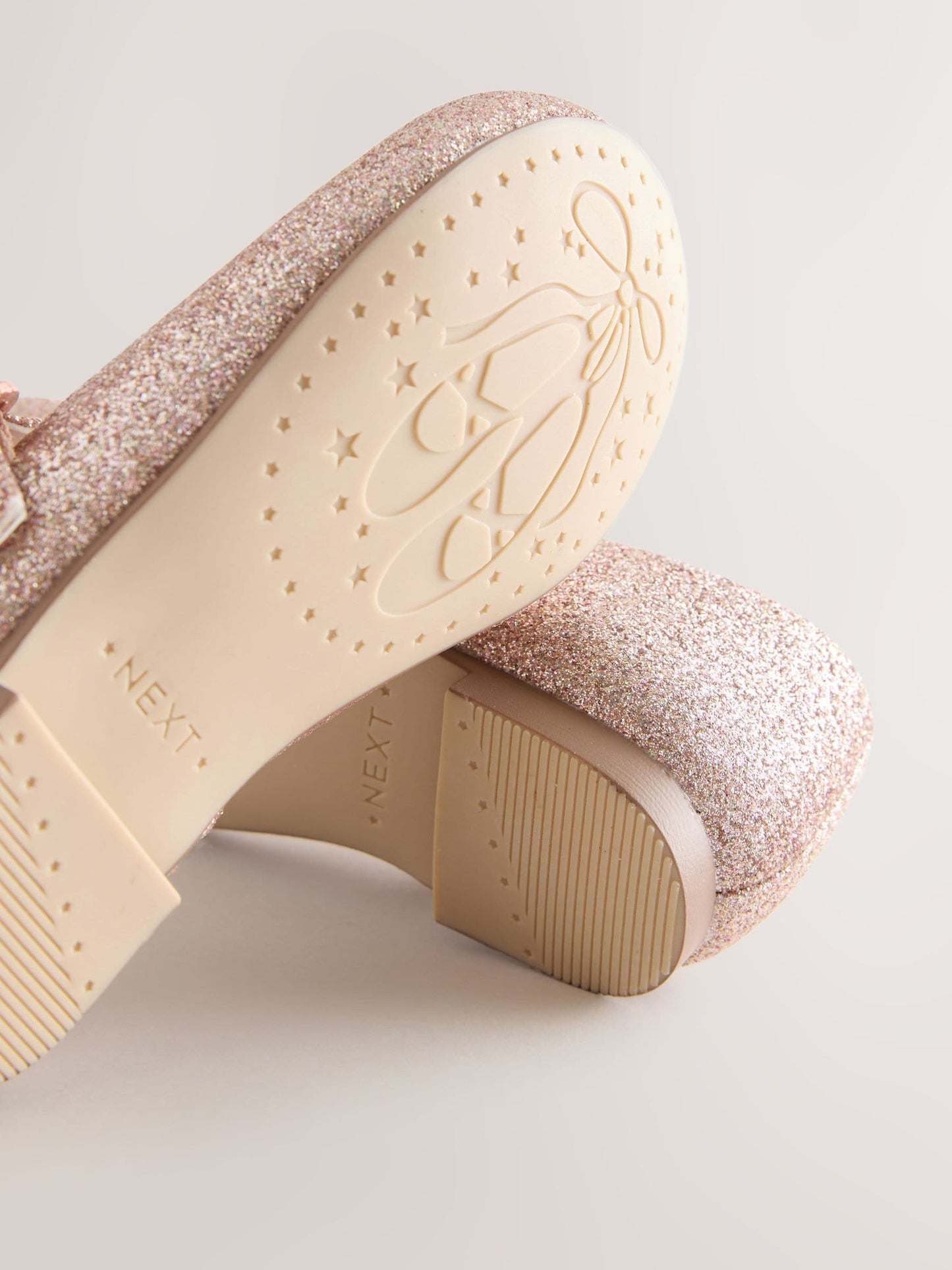 Pink Glitter Standard Fit (F) Flower Girl Occasion Mary Jane Shoes image 6