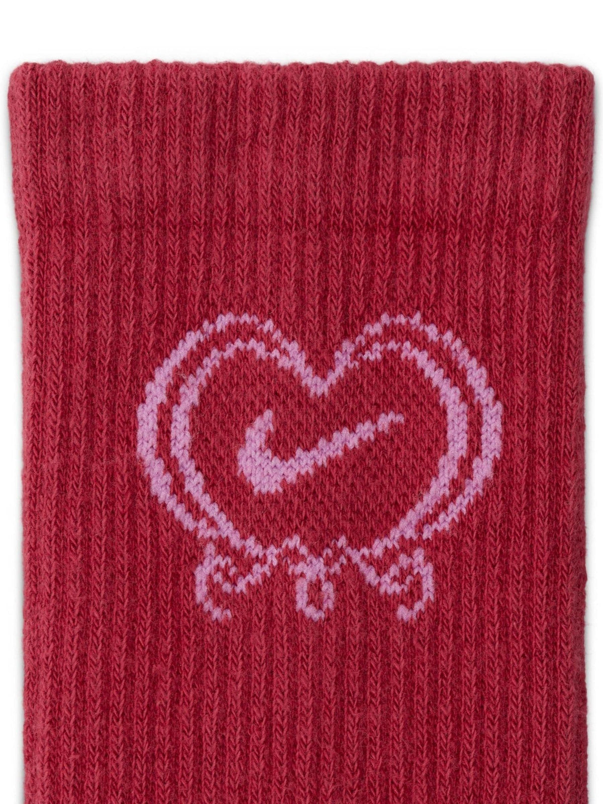 Nike Team Crimson Red Everyday Plus Cushioned Crew Valentine Socks 1 Pack - image 4
