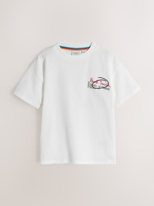 Dsiney Kidz - Paul Smith Junior Red/Black/White Graphic T-Shirts 3 Pack image 2