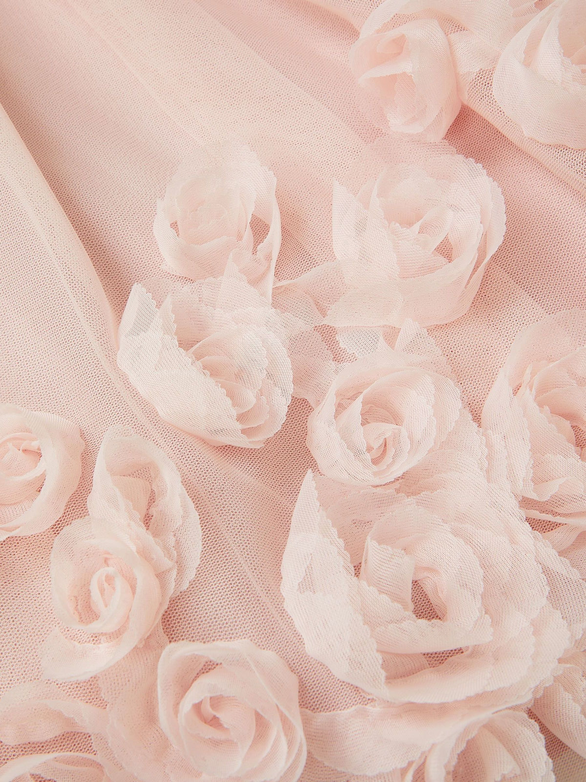 Monsoon Pink Evangaline Rose Appliqué Tulle Dress - image 4