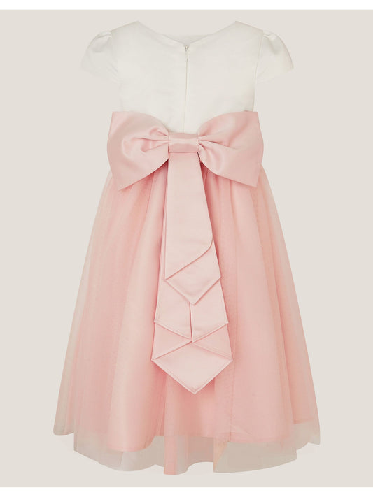 Dsiney Kidz - Monsoon Pink Satin Bridesmaid Dress image 2