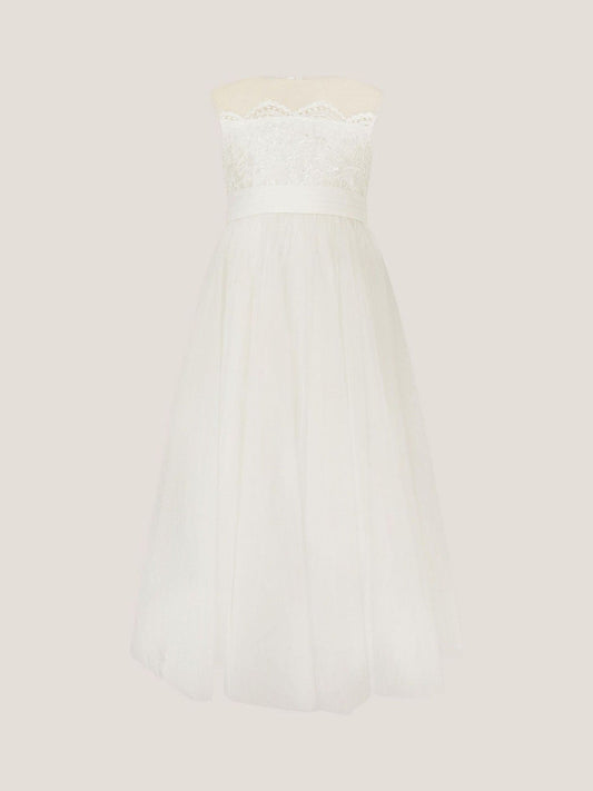 Dsiney Kidz - Monsoon Ivory Cynthia Strapless Lace Maxi Dress image 2