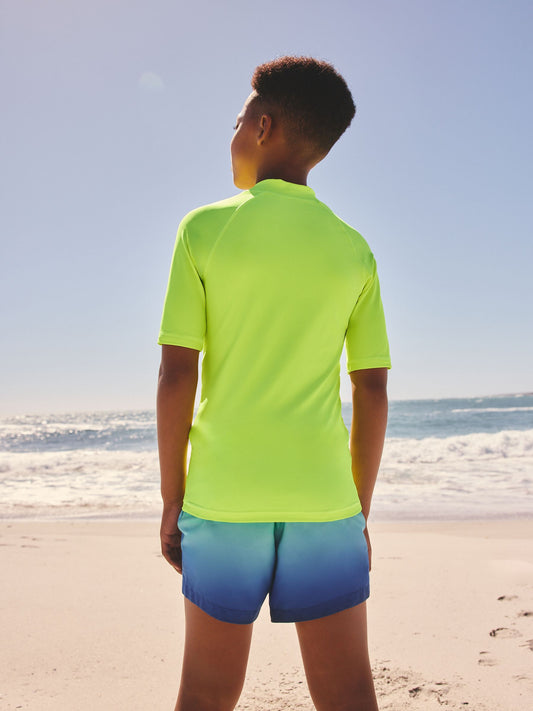 Yellow Short Sleeve Rash Vest (1.5-16yrs) image 2