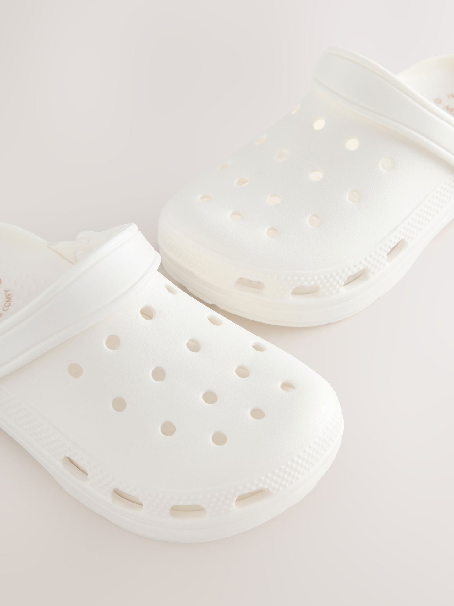 White Standard Fit (F) Comfort Clogs image 5