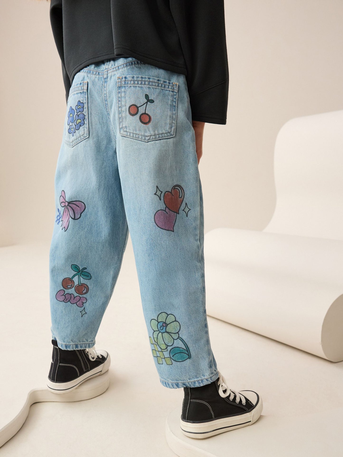 Dsiney Kidz - Denim Doodle Printed Jeans (3-16yrs) image 3