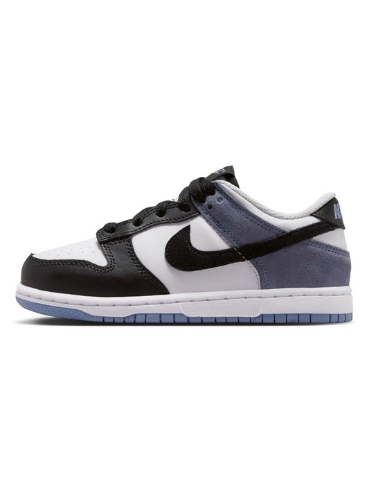 Nike Black/White/Purple Junior Dunk Low Trainers image 2