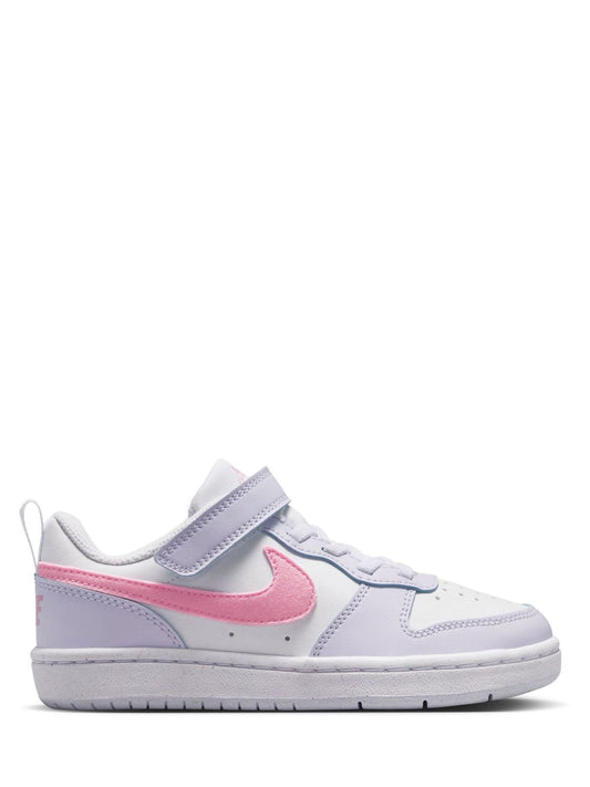 Nike Grey/Pink Rise Junior Court Borough Low Recraft Trainers image 2