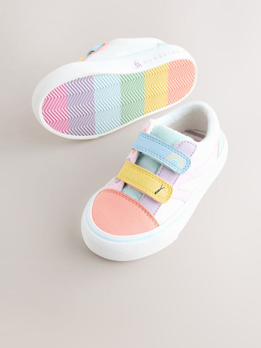 Multi Pastel Standard Fit (F) Touch Fastening Trainers image 2