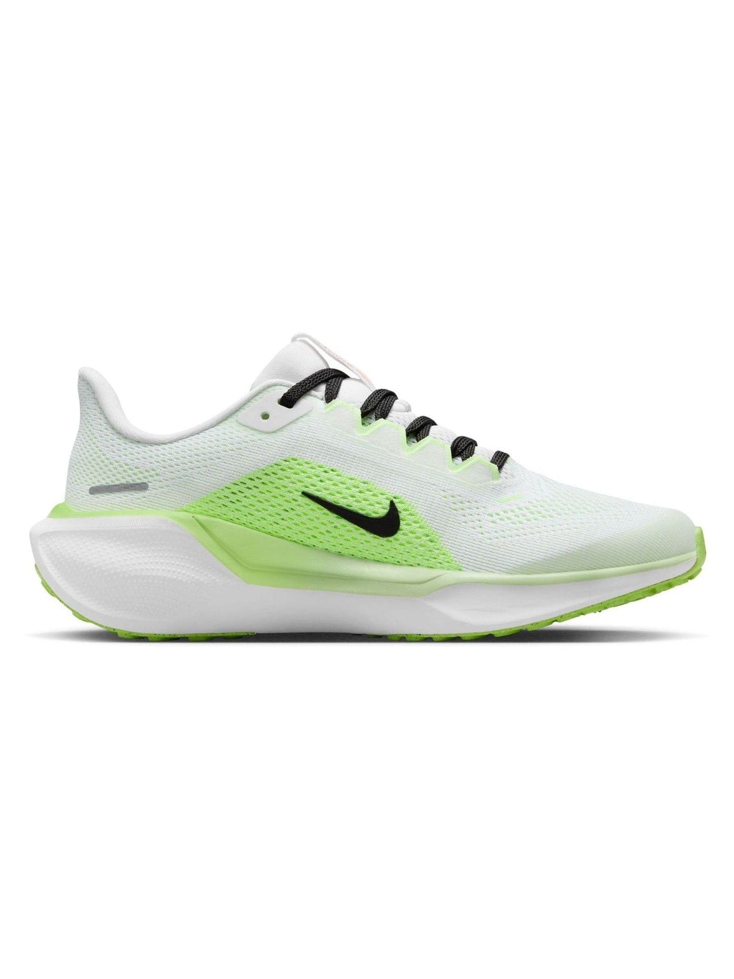 Nike White/Volt Green Youth Air Zoom Pegasus 41 Running Trainers image 4