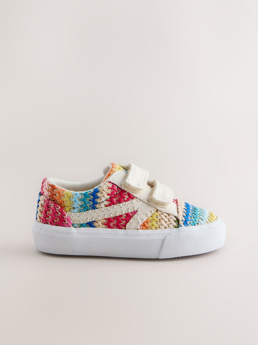 Rainbow Standard Fit (F) Touch Fastening Trainers image 2